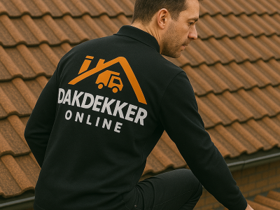 Dakdekker Online dak onderhoud hier is een collega bezig met dak onderhoud alles word gecontroleerd